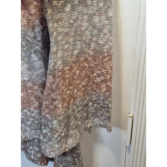 Knox Rose Oversized Tunic Women's XXL Striped Knit Sweater With Stitched Details - Picture 6 of 8